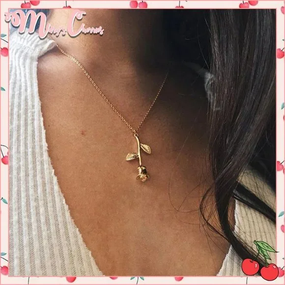 2/$25๐ ETERNITY Rose Necklace - Picture 1 of 5